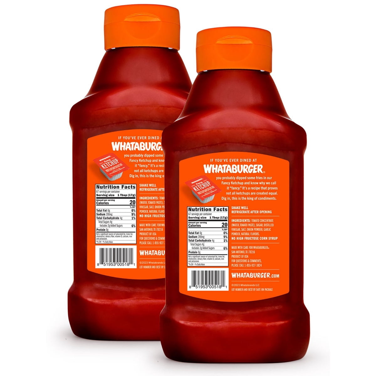 미국직구 Whataburger Fancy Ketchup 1.1kg / Whataburger Fancy Ketchup, 1.1kg, 2 pk. 2