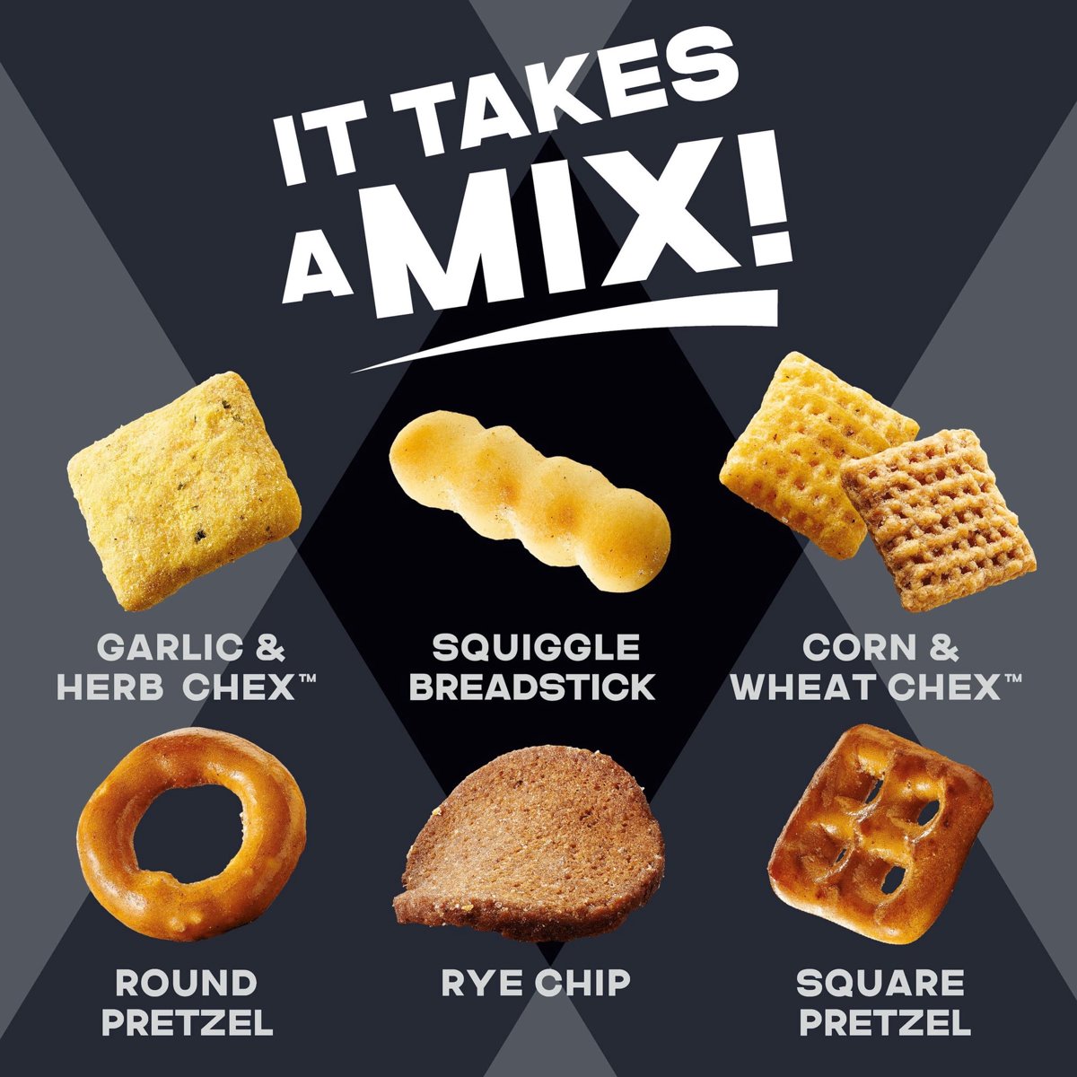 미국직구 Chex Mix Bold 383g / Chex Mix Bold Garlic and Herb Snack Mix, Family Size, Snacks, 38 3