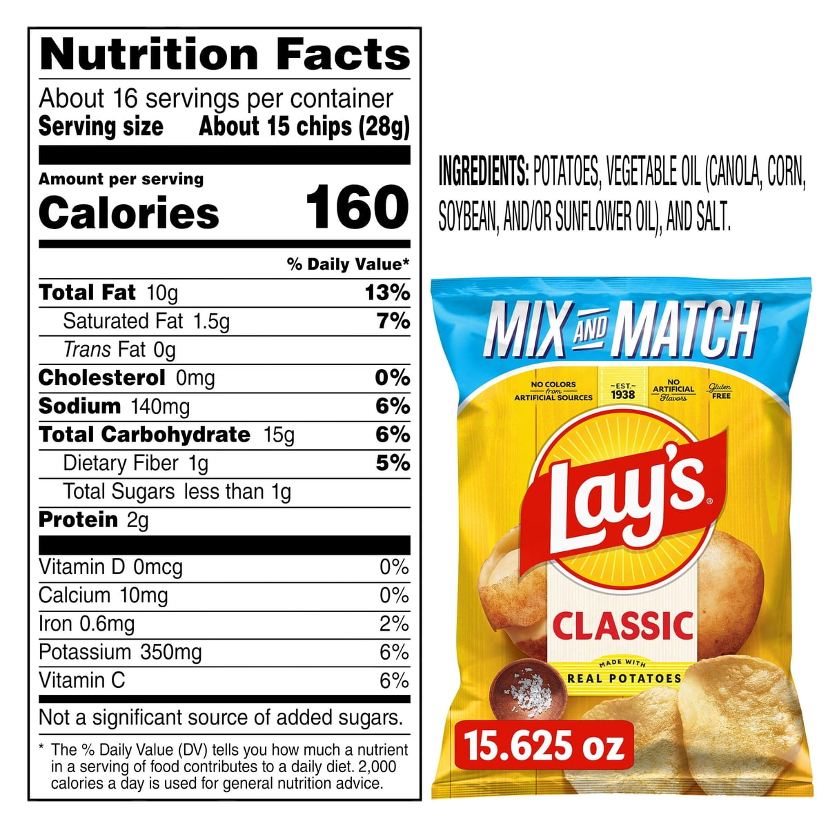 미국직구 Lay's 443g / Lay's Classic Potato Chips, 443g 2