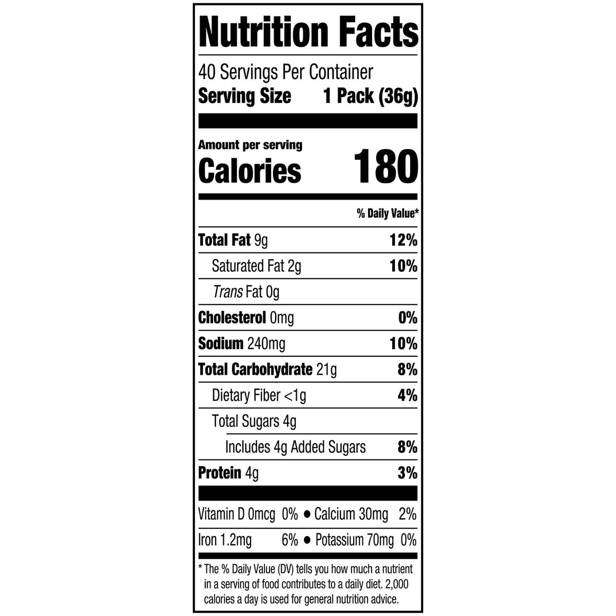 미국직구 Lance Toasty Peanut 견과 37g / Lance Toasty Peanut Butter Sandwich Crackers, 37g, 40 pk 2