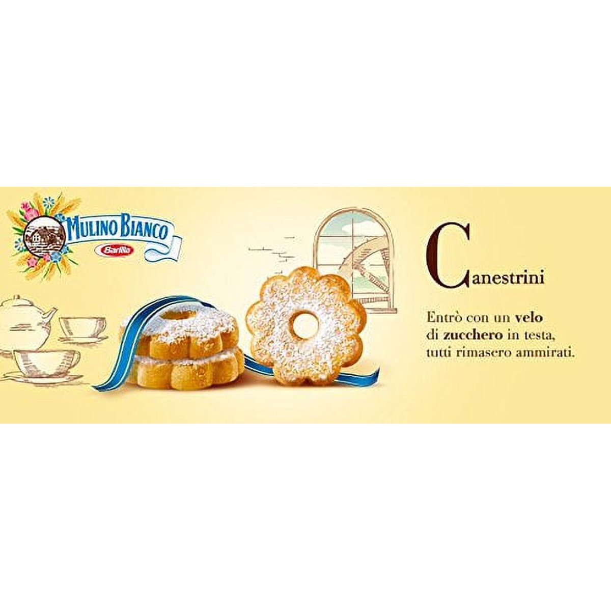 미국직구 3x Mulino Bianco 과자 200g 2팩 / 3x | Mulino Bianco:"Canestrini" Biscuits With Icing Sug 3