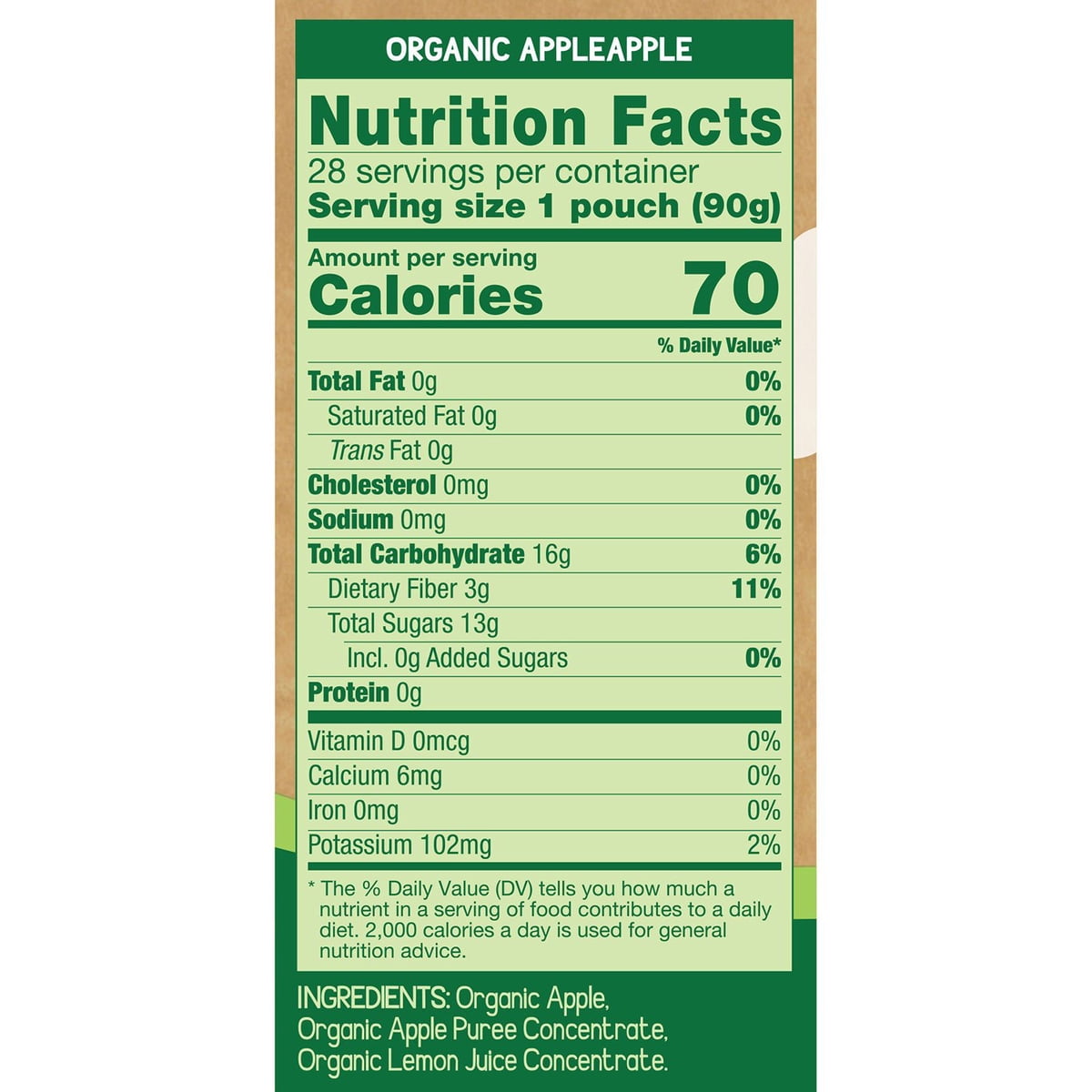 미국직구 GoGo SqueeZ 91g 28팩 / GoGo SqueeZ Organic Applesauce Pouches, Apple Apple, 91g, 28 ct 2