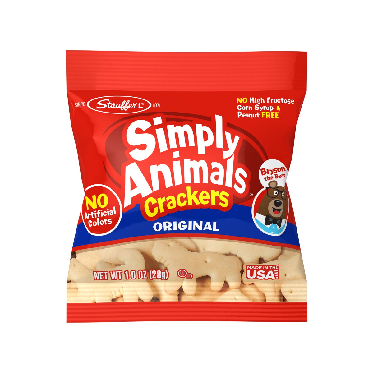 미국직구 Stauffer's Simply Animals 과자 28g 2팩 / Stauffer's Simply Animals Original Animal Crack 4
