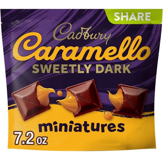 미국직구 CADBURY CARAMELLO SWEETLY 초콜릿 204g / CADBURY CARAMELLO SWEETLY DARK Miniatures Semi-Sweet Dark  1