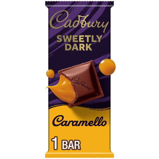 미국직구 CADBURY CARAMELLO SWEETLY 초콜릿 113g 2팩 / CADBURY CARAMELLO SWEETLY DARK Semi-Sweet Dark Chocolat 1