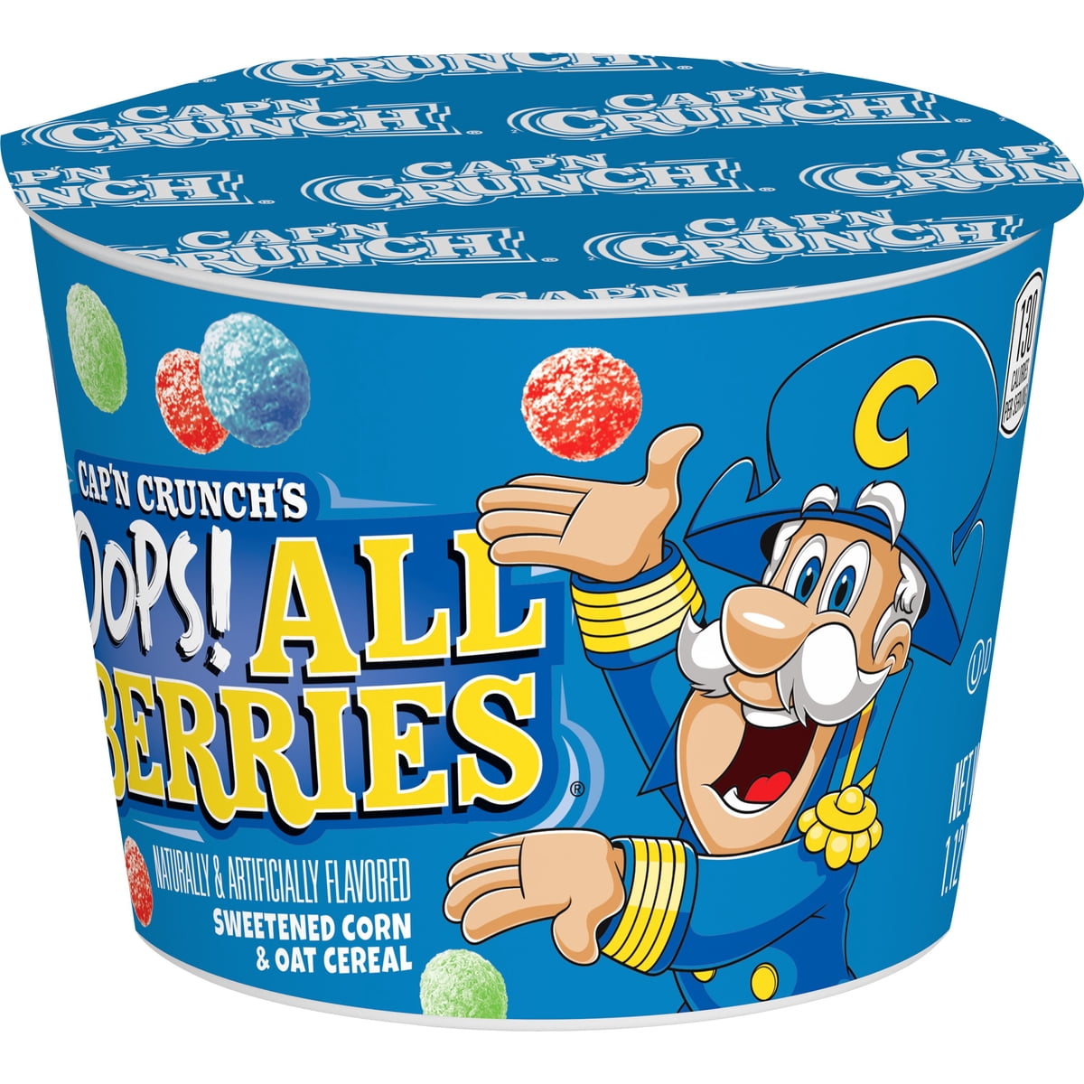 미국직구 Cap'n Crunch Sweetened 32g 2팩 / Cap'n Crunch Sweetened Corn & Oat Cereal Oops All Berries Break 1