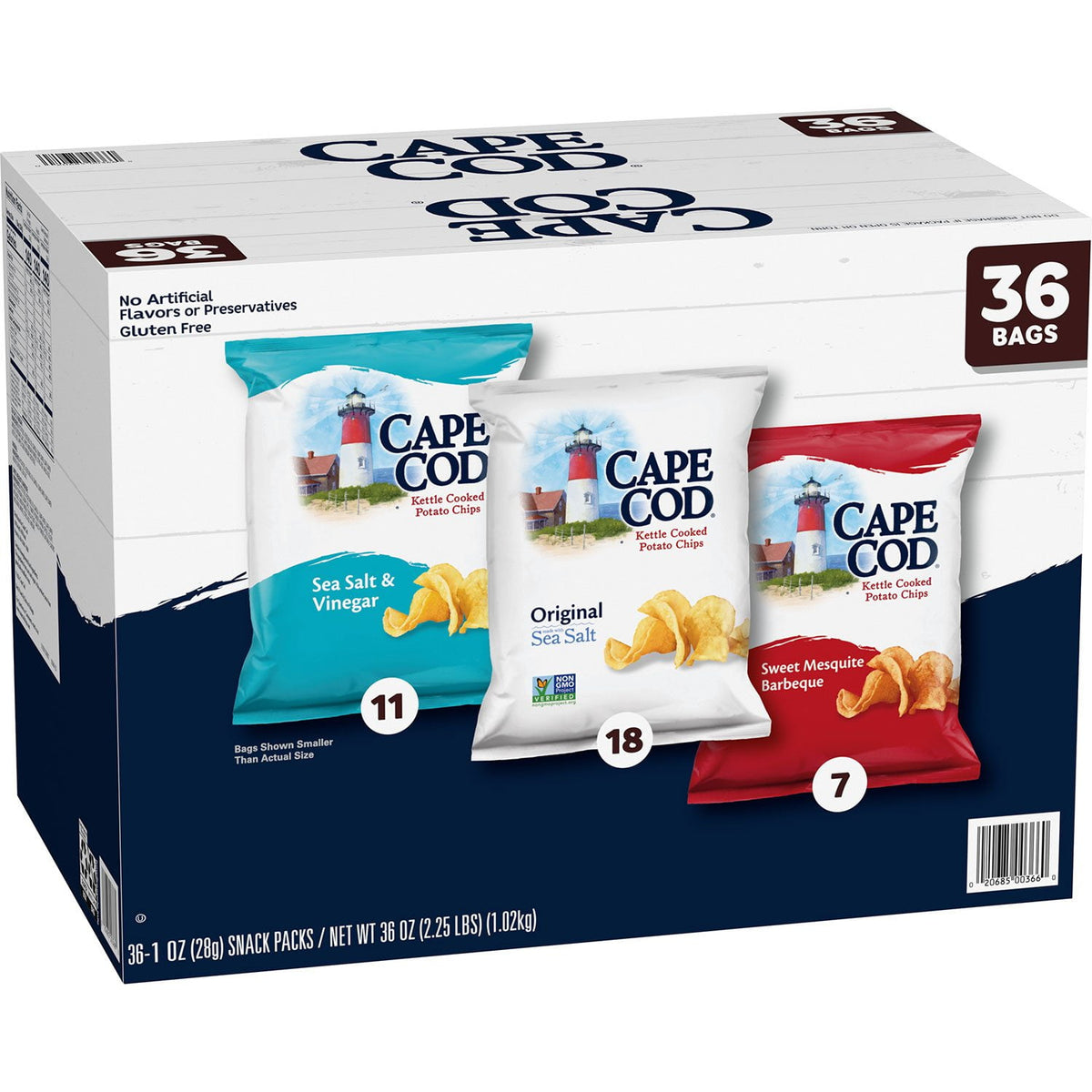 미국직구 Cape Cod Chips 28g 36팩 / Cape Cod Chips, Variety Pack, 28g, 36 ct. 1
