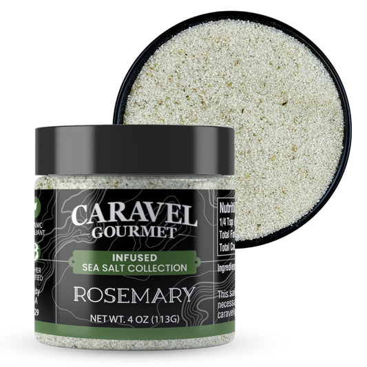 미국직구 Caravel 118ml / Caravel Gourmet Rosemary Sea Salt, Rosemary oil and salt seasoning ble 1