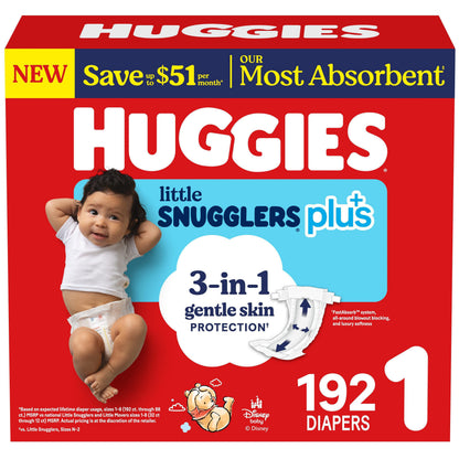 미국직구 하기스 리틀스너글러 플러스 기저귀 / Huggies Little Snugglers Plus Baby Diapers