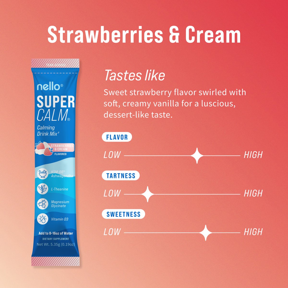 미국직구 Nello Supercalm Calming 14g / Nello Supercalm Calming Flavored Drink Mix Packets, Var 5