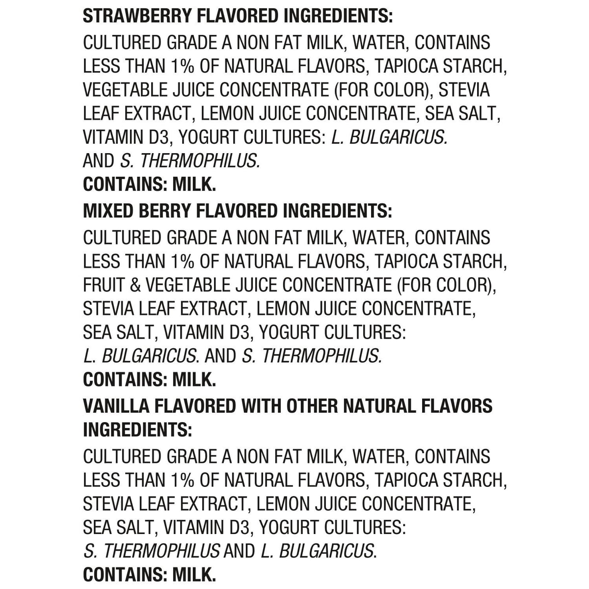 미국직구 Oikos Triple Zero 150g 18팩 / Oikos Triple Zero Nonfat Blended Greek Yogurt Variety Pa 3