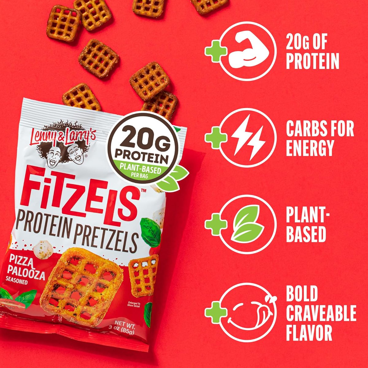미국직구 85g 24팩 / (Pack Of 24) Lenny & Larrys Pretzel Pizza Palooza 85g 3