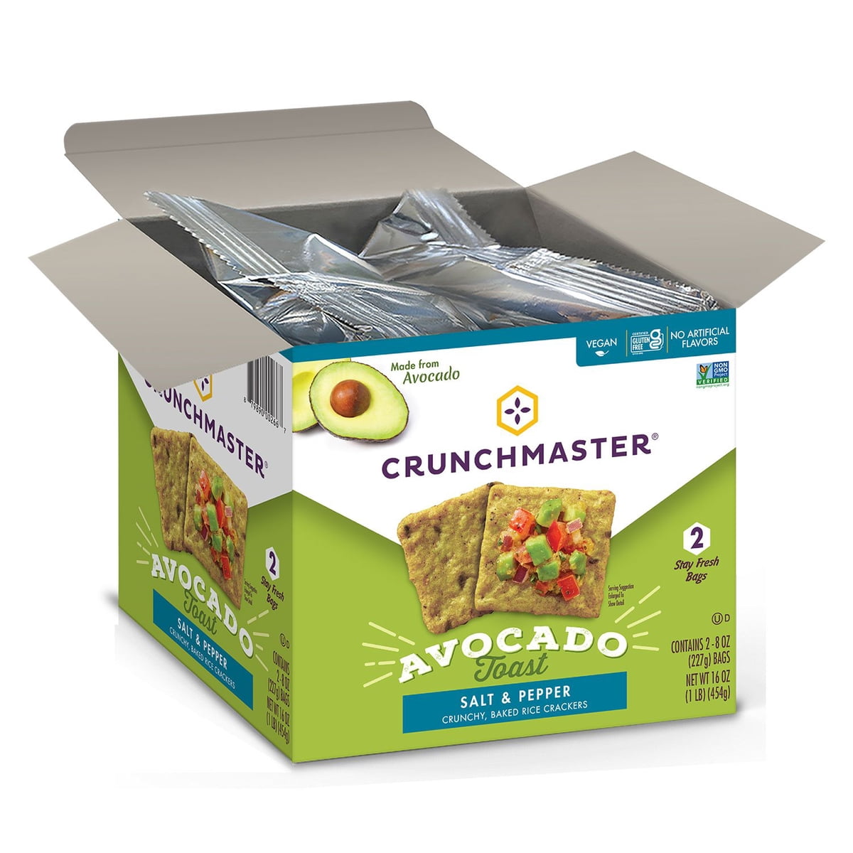 미국직구 Crunchmaster Avocado Toast 과자 454g / Crunchmaster Avocado Toast with Salt & Pepper Cr 3