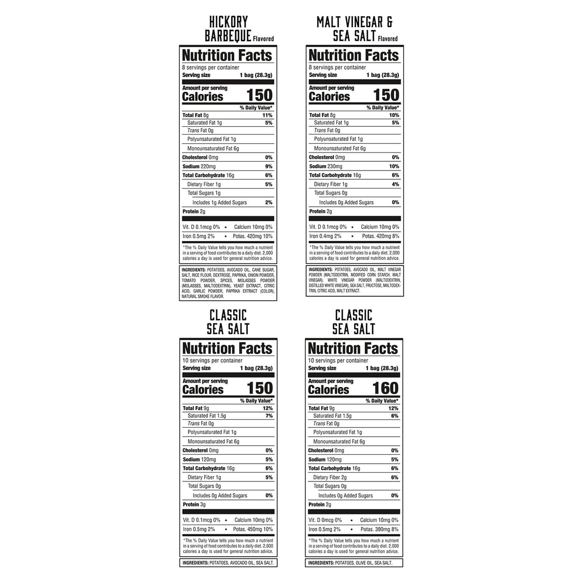 미국직구 Boulder Canyon Kettle 28g / Boulder Canyon Kettle Style Variety Pack Potato Chips, 28 2