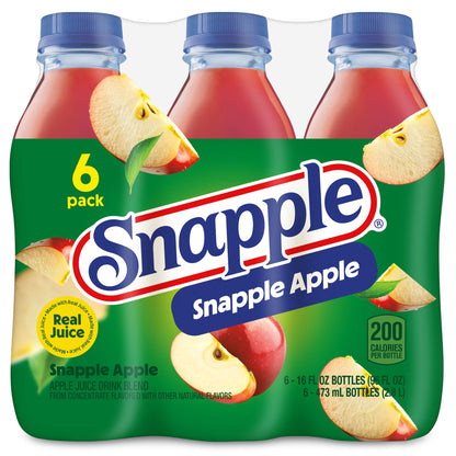 미국직구 스내플 Apple Juice Drink, 16 fl oz, 6 Count Bottles