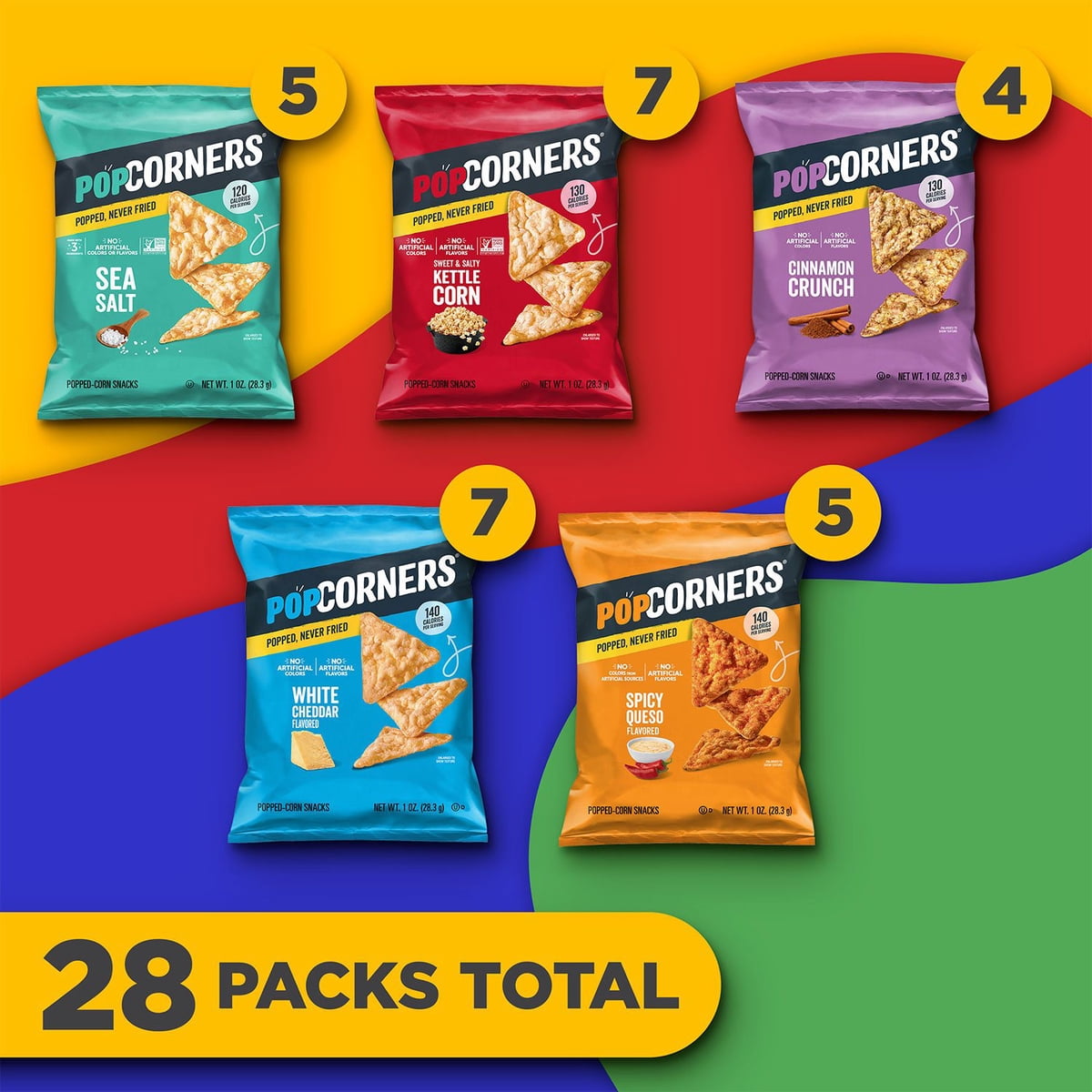 미국직구 PopCorners 28g 28팩 / PopCorners Variety Pack Chips, 28g, 28 ct. 4