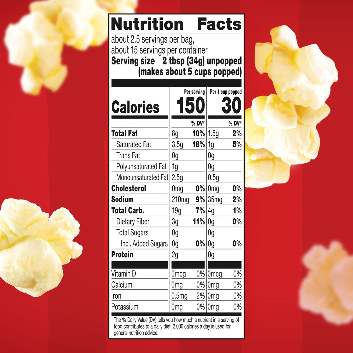 미국직구 오빌 ’s Microwave Popcorn, Kettle Corn, 3.3 oz., 6-Count
