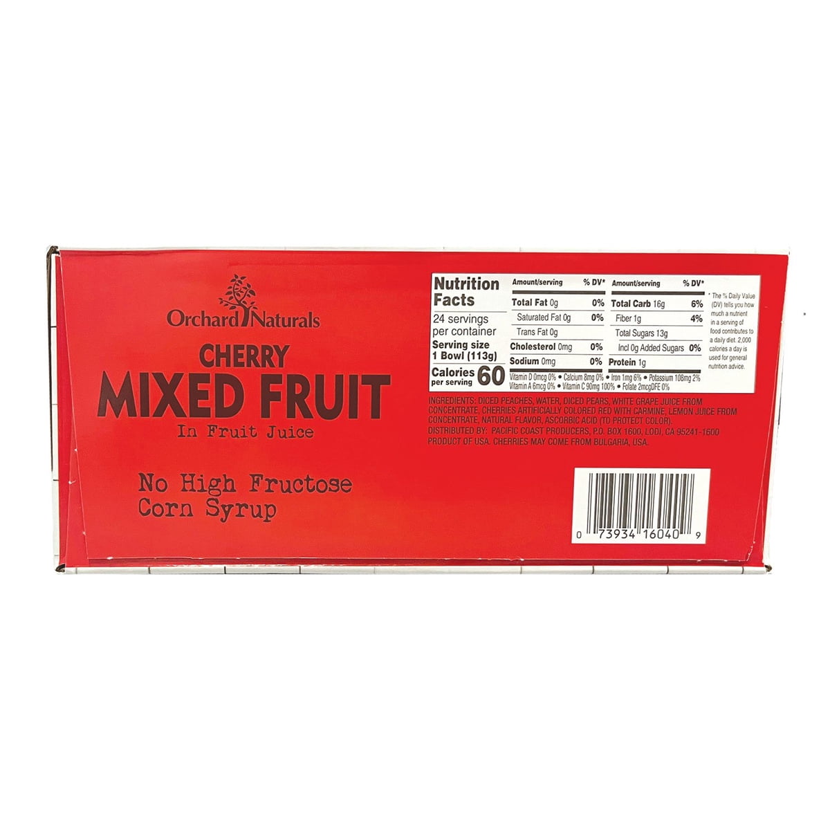 미국직구 Orchard 113g 24팩 / Orchard Natural Cherry Mixed Fruit in Fruit Juice 113g, 24 ct. 2