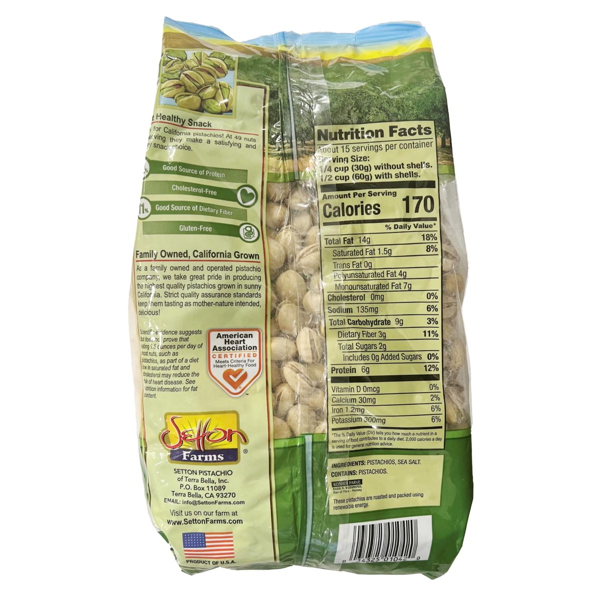 미국직구 Setton Farms Roasted 57g / Setton Farms Roasted and Salted California Pistachios, 1 B 2