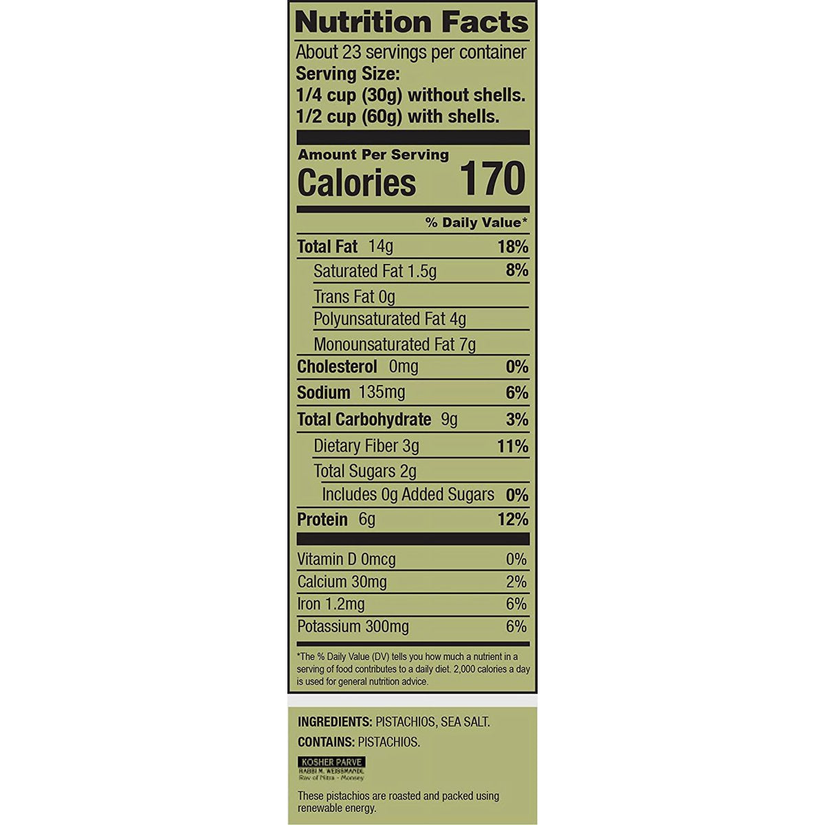 미국직구 Setton Farms Pistachios 57g / Setton Farms Pistachios, Dry Roasted with Sea Salt, 1 B 2
