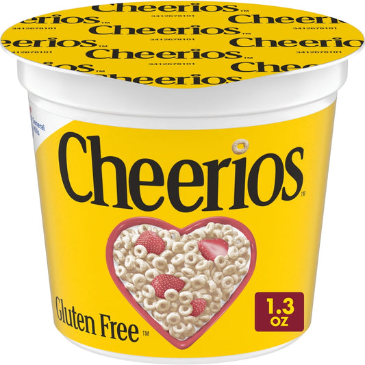미국직구 Cheerios Breakfast Cereal 37g 2팩 / Cheerios Breakfast Cereal Cup, Gluten Free, Single Serve Cer 1