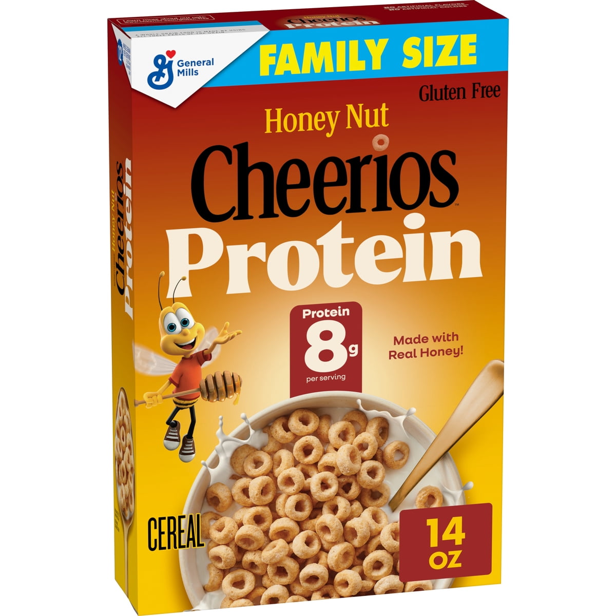 미국직구 Cheerios 견과 397g 2팩 / Cheerios Protein Cereal, Honey Nut, 8g Protein, Family Size, 397g, 2 P 1