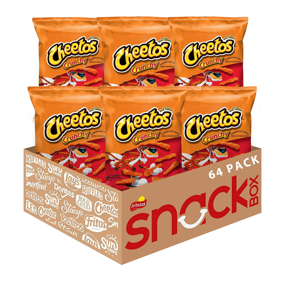 미국직구 Cheetos Crunchy Cheese 57g / Cheetos Crunchy Cheese Snacks, 57g, 64 pk. 1