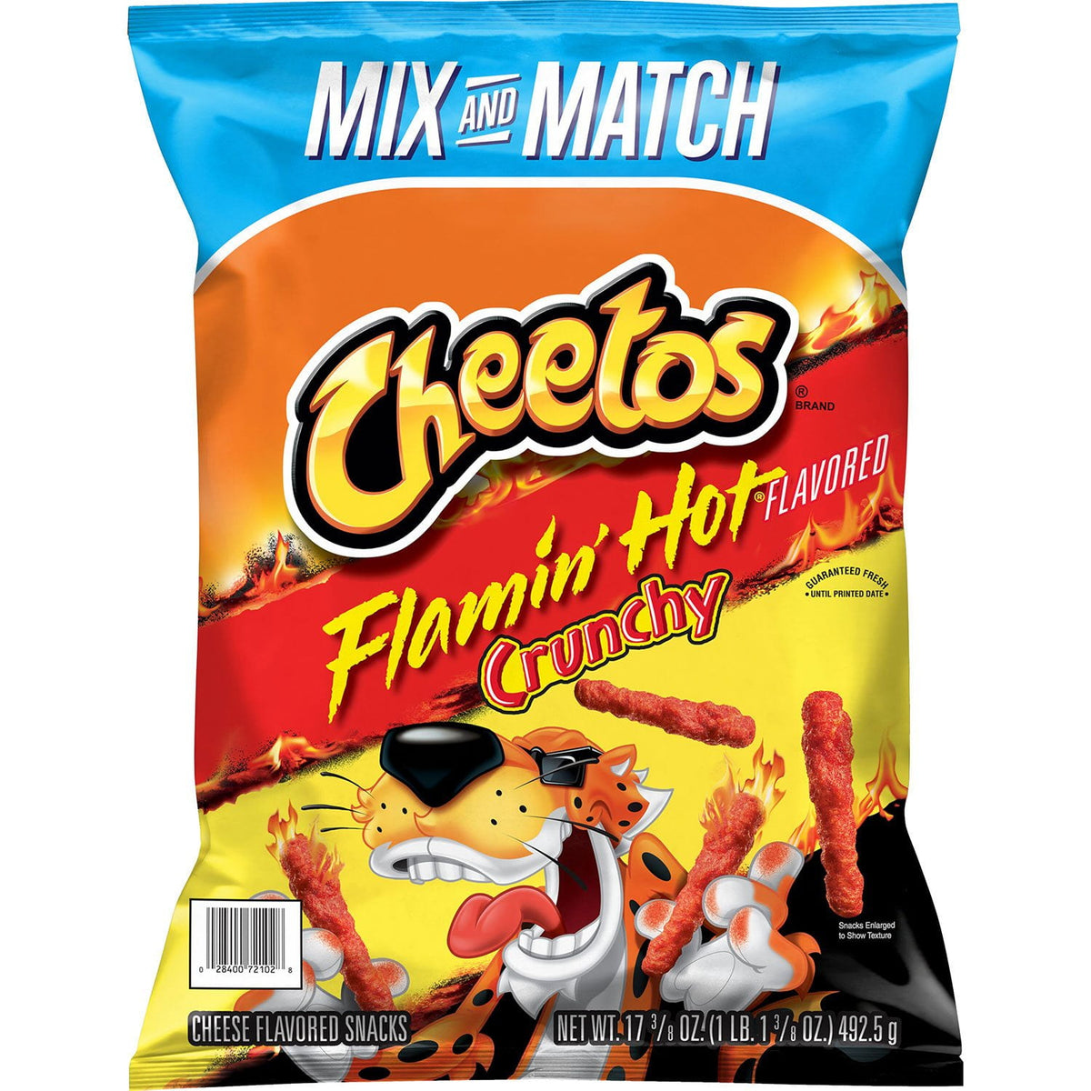 미국직구 Cheetos Crunchy Flamin' 492g / Cheetos Crunchy Flamin' Hot Cheese Snacks, 492g 1