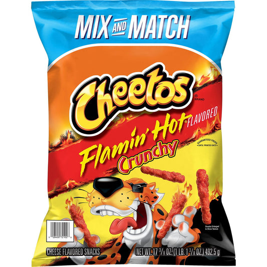 미국직구 Cheetos Crunchy Flamin' 492g / Cheetos Crunchy Flamin' Hot Cheese Snacks, 492g 1