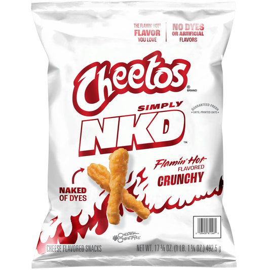 미국직구 Cheetos Simply NKD 492g / Cheetos Simply NKD Crunchy Flamin’ Hot Cheese Flavored Snacks, 492g 1
