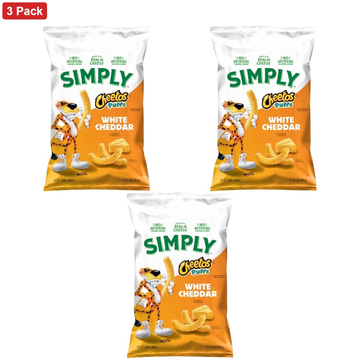 미국직구 Cheetos Simply 170g / Cheetos Simply White Cheddar Puffs Snacks - 170g 1