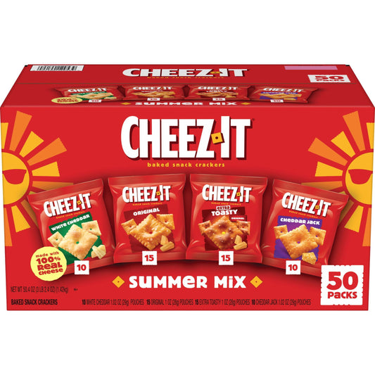 미국직구 Cheez-It Crackers Summer 과자 28g / Cheez-It Crackers Summer Mix Variety Pack, 28g, 50 pk. 1