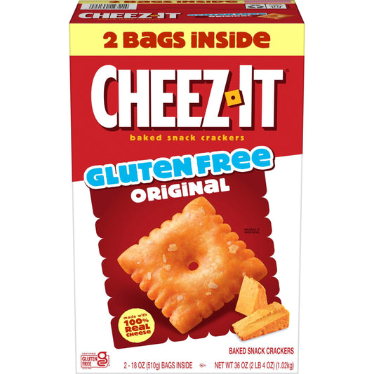 미국직구 Cheez-It Gluten Free 과자 510g / Cheez-It Gluten Free Crackers Original, 510g, 2 pk. 1