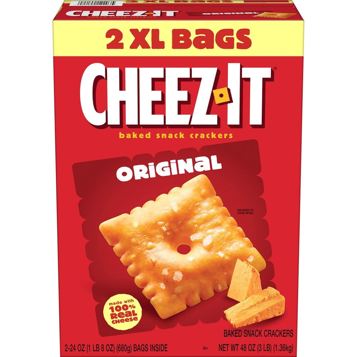 미국직구 Cheez-It 과자 680g / Cheez-It Original Baked Snack Crackers, 680g, 2 pk. 1
