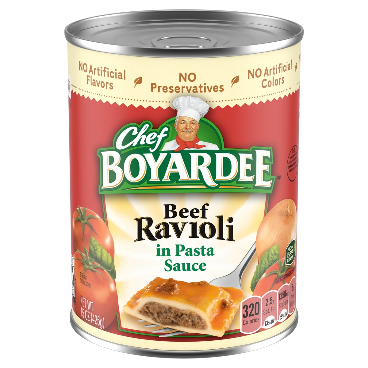 미국직구 Chef Boyardee Beef 425g 2팩 / Chef Boyardee Beef Ravioli in Pasta Sauce, Ready-to-Eat Meal, 425g 1