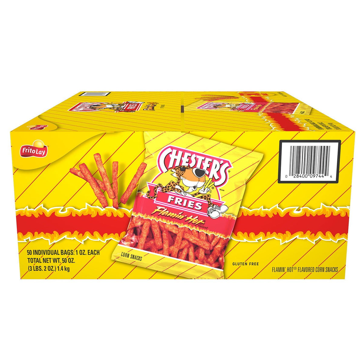 미국직구 Chester's Flamin' Hot 28g / Chester's Flamin' Hot Fries Corn Snacks, 28g, 50 pk. 1