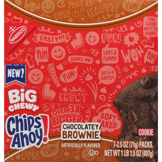 미국직구 CHIPS AHOY CHEWY 과자 496g / CHIPS AHOY! CHEWY BROWNIE BIG COOKIES 496g 1