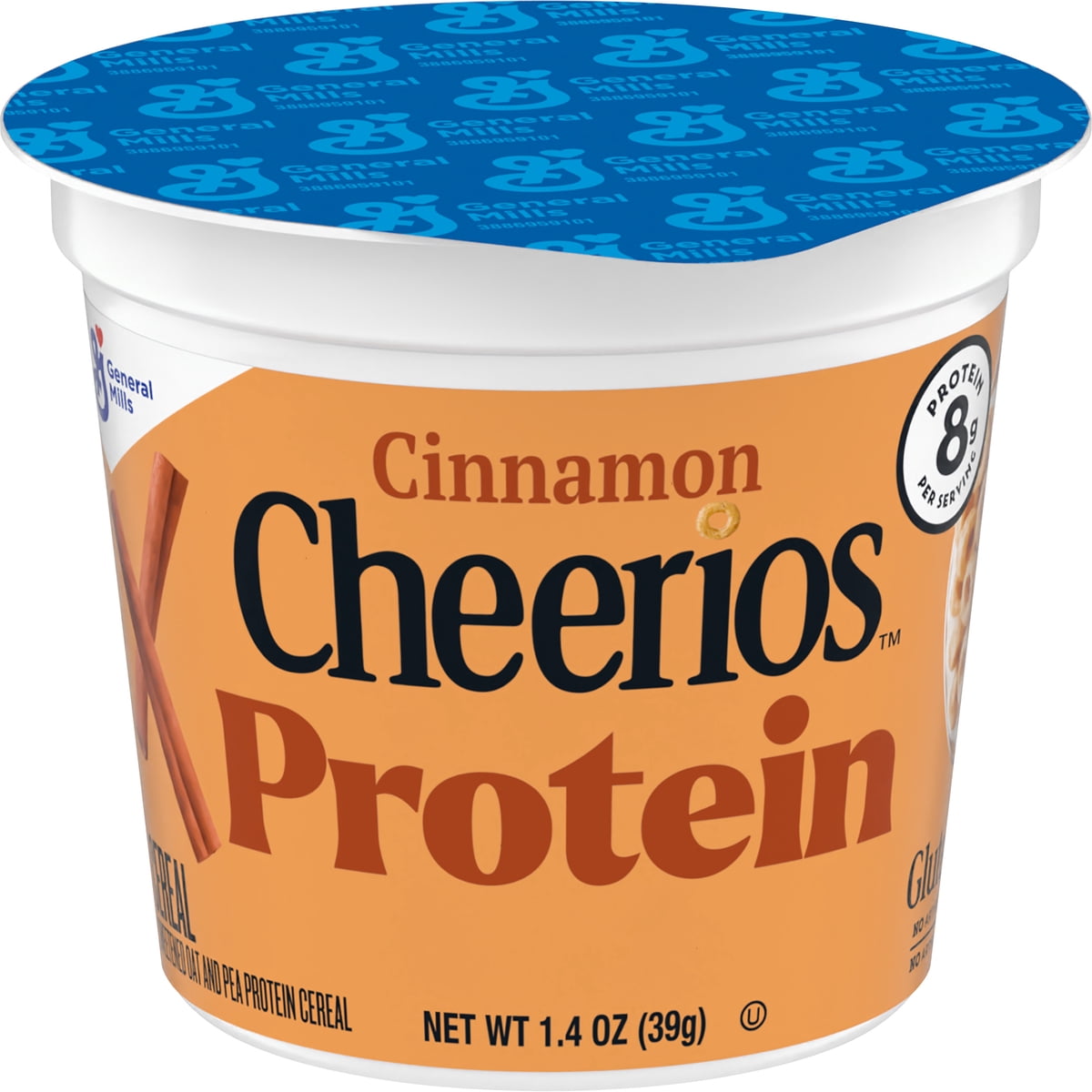 미국직구 Cinnamon Cheerios 40g 2팩 / Cinnamon Cheerios Protein, Breakfast Cereal Cup, Gluten Free, Single 1