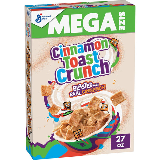 미국직구 Cinnamon Toast Crunch 765g 2팩 / Cinnamon Toast Crunch Breakfast Cereal, Crispy Cinnamon Cereal, 1