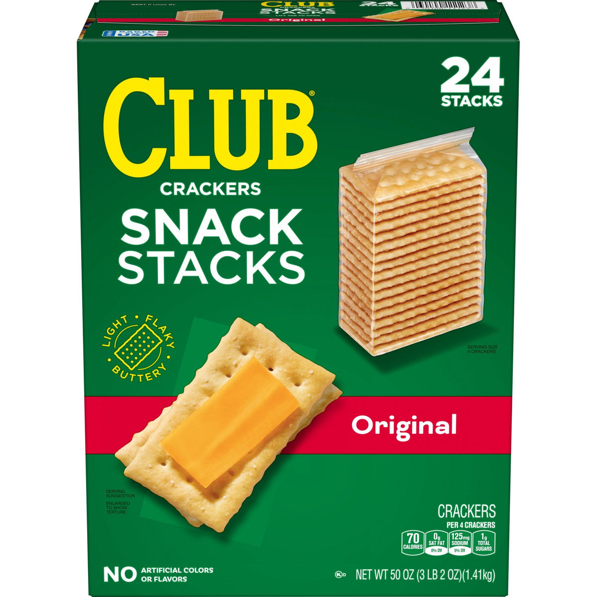 미국직구 Club Crackers Snack 과자 59g / Club Crackers Snack Stacks, 59g, 24 pk. 1