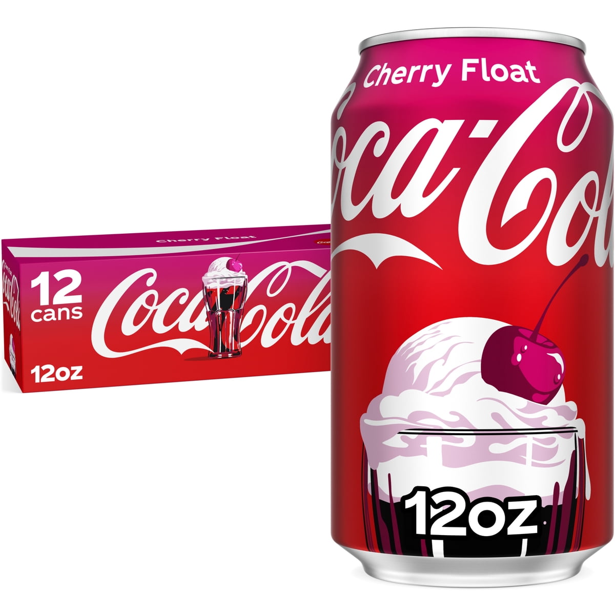 미국직구 Coca-Cola Cherry Float 355ml 12팩 / Coca-Cola Cherry Float Soda Pop Fridge Pack Cans, 355ml, 12  1