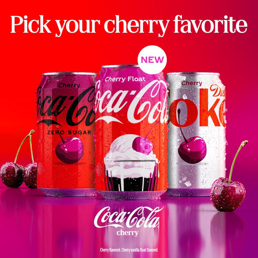 미국직구 Coca-Cola Cherry Soda 222ml 6팩 / Coca-Cola Cherry Soda Mini Cans 6 CT / 222ml - Pack of 1 x2 Bu 1