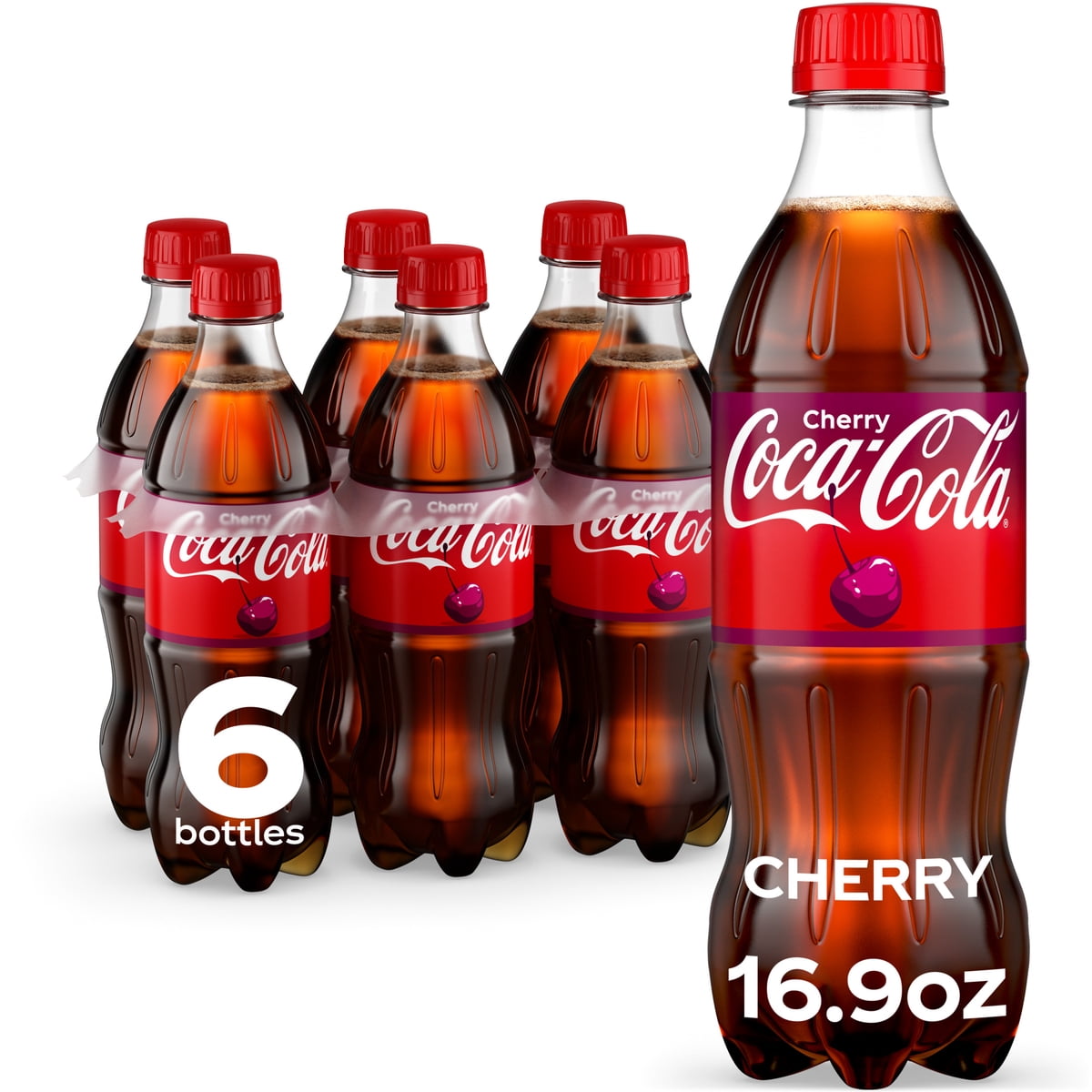 미국직구 Coca-Cola Cherry Soda 500ml 6팩 / Coca-Cola Cherry Soda Pop Bottles, 500ml, 6 Pack 1