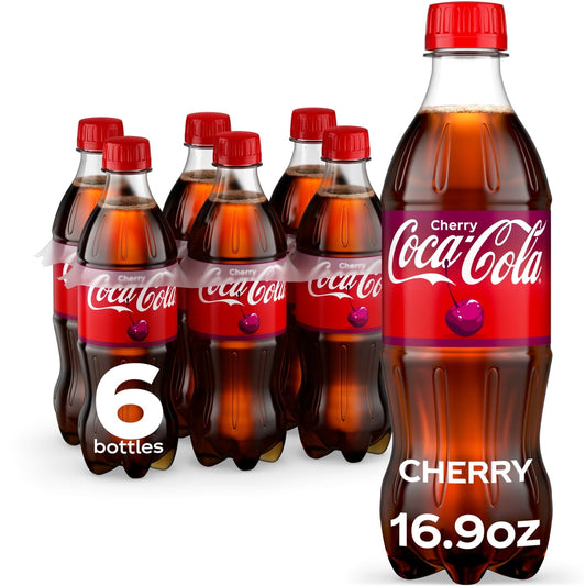 미국직구 Coca-Cola Cherry Soda 500ml 6팩 / Coca-Cola Cherry Soda Pop Bottles, 500ml, 6 Pack 1