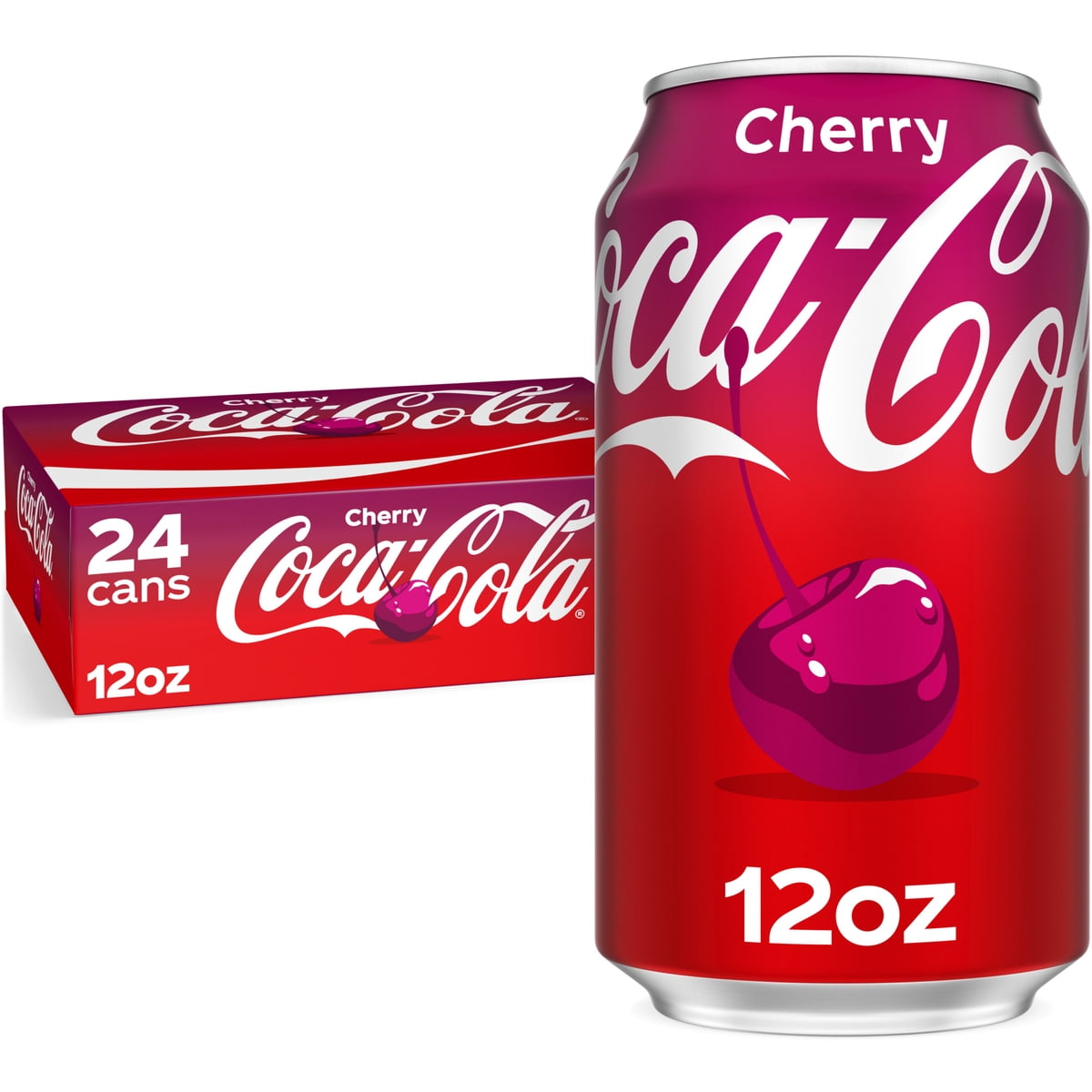미국직구 Coca-Cola Cherry Soda 355ml 24팩 / Coca-Cola Cherry Soda Pop Cans, 355ml, 24 Pack 1