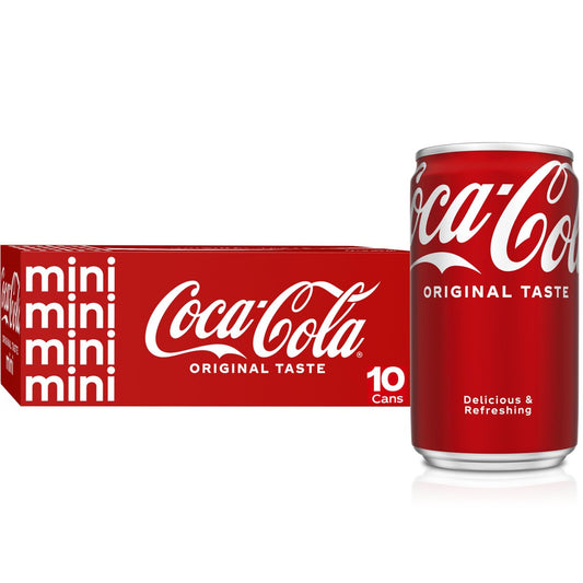 미국직구 Coca-Cola 222ml 2팩 / Coca-Cola Original Taste Mini Soda Can 10 pk / 222ml - Pack of 2 1