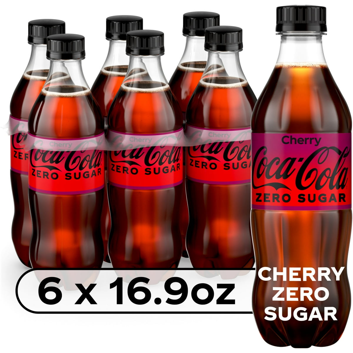 미국직구 Coca-Cola Zero Sugar 500ml 6팩 / Coca-Cola Zero Sugar Cherry Diet Soda Soft Drink, 500ml, 6 Pack 1