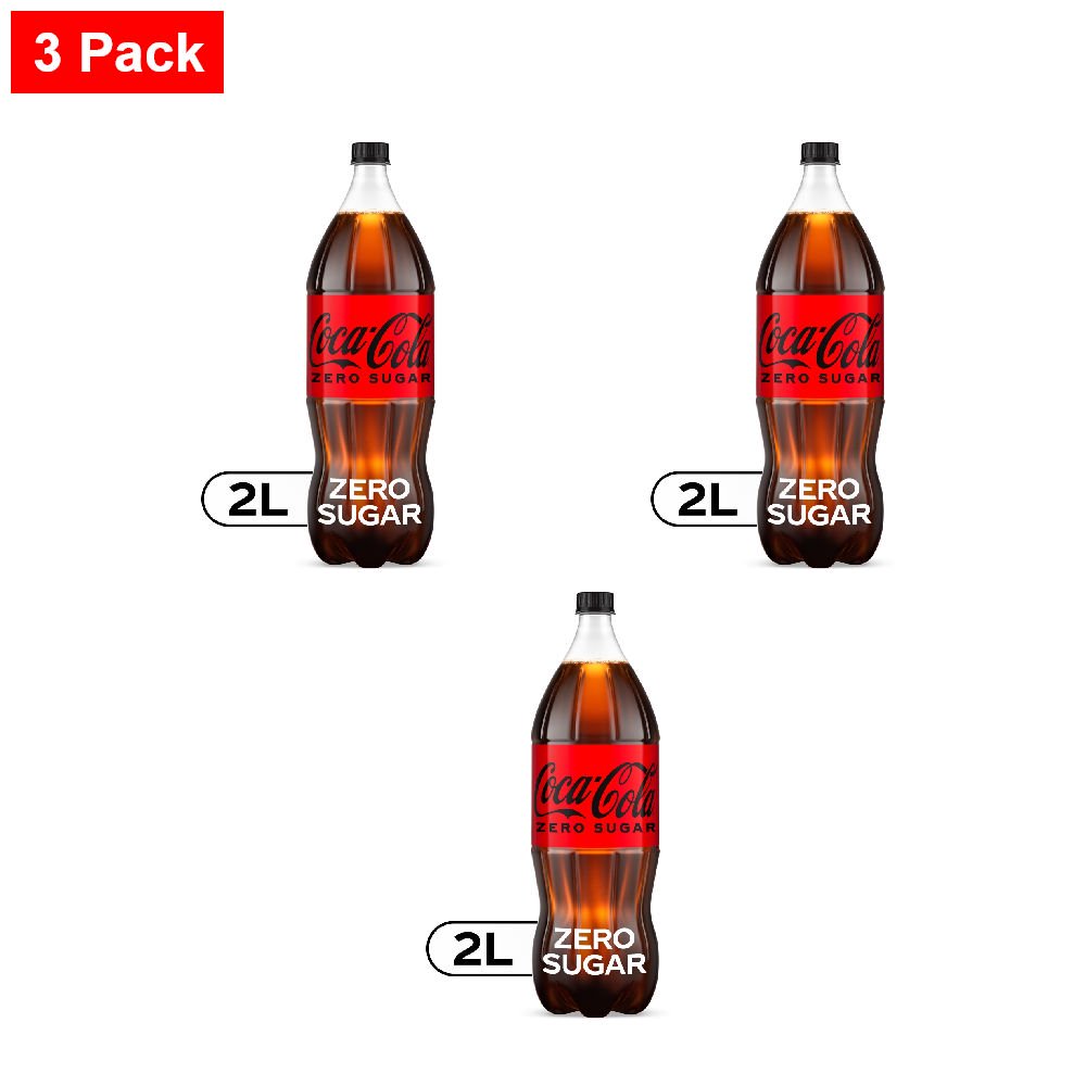 미국직구 Coca-Cola Zero Sugar 3팩 / Coca-Cola Zero Sugar Soda Bottle 2 liter - 3 Pack 1