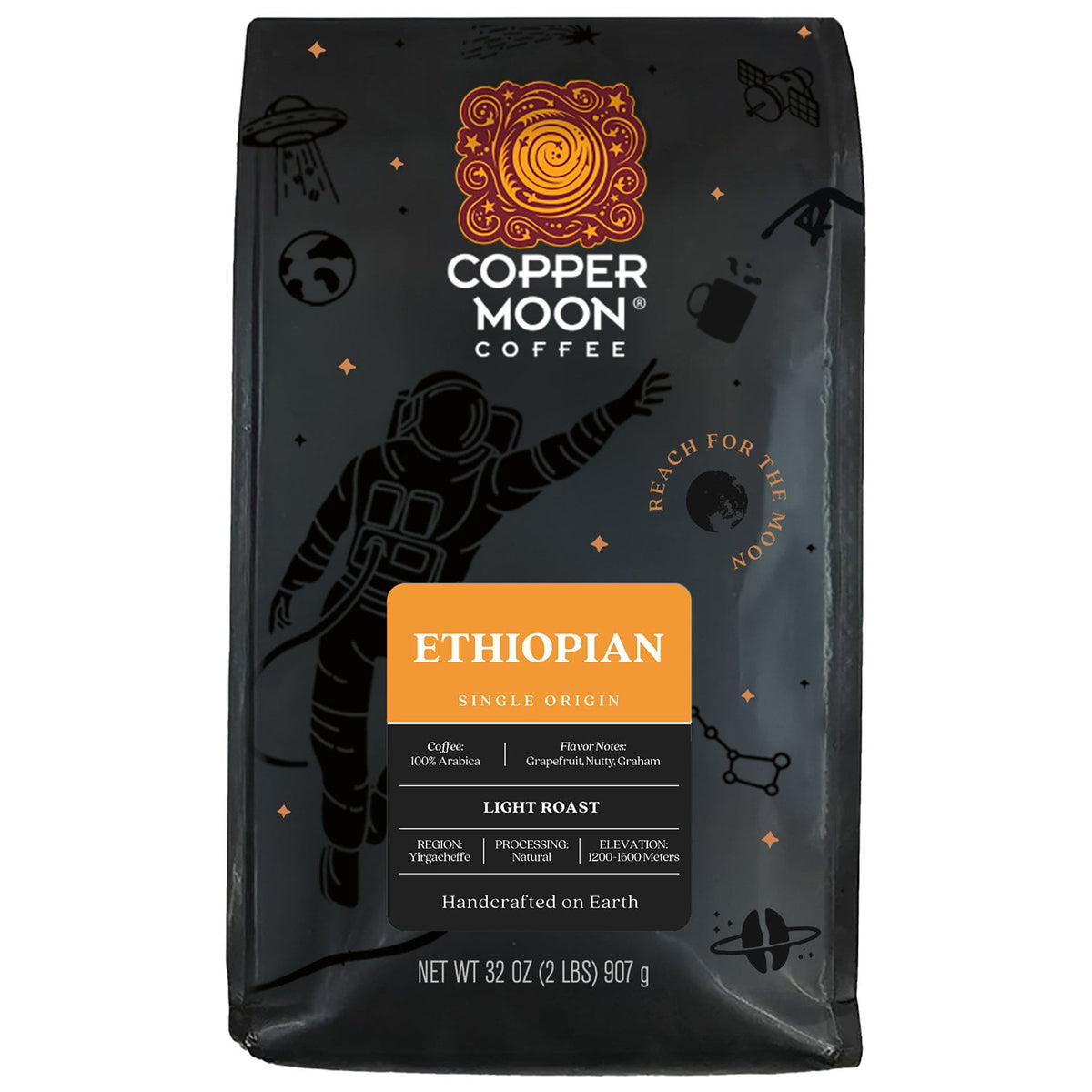미국직구 Copper Moon 커피 907g / Copper Moon Coffee Light Roast Whole Bean Coffee, Ethiopian Blend, 907 1