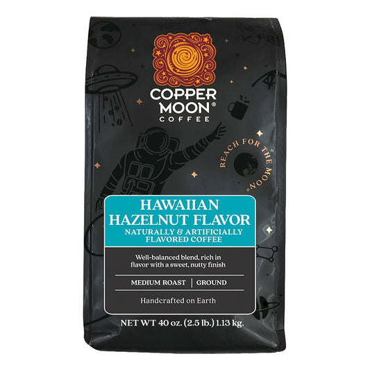 미국직구 Copper Moon 커피 1.1kg / Copper Moon Coffee Medium Roast Ground Coffee, Hawaiian Hazelnut, 1.1k 1